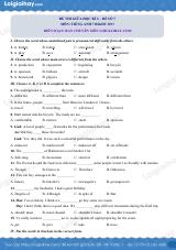 Đề thi giữa kì 2 Tiếng Anh 7 Right on! - Đề số 7